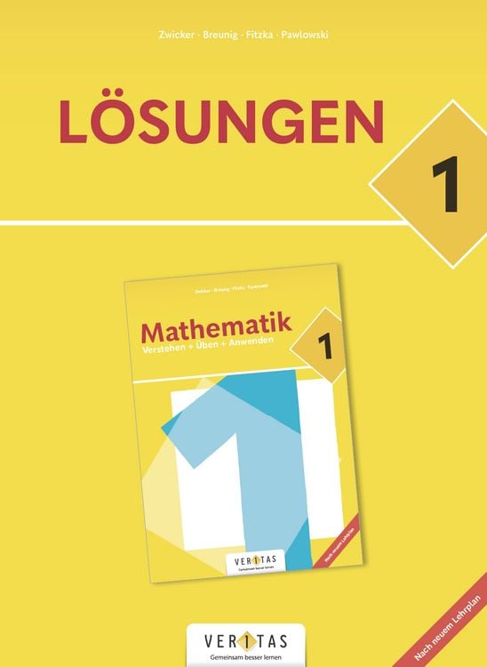 Produktbild: Mathematik 1. Verstehen + &Uuml;ben + Anwenden. Lehrplan 2023. L&ouml;sungen