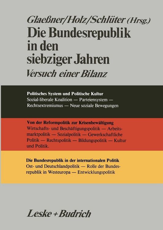 Produktbild: Die Bundesrepublik in den siebziger Jahren