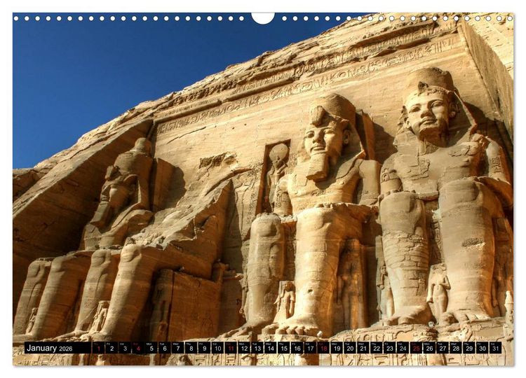 Produktbild: Egypt - from Abu Simbel to the Sphinx (Wall Calendar 2026 DIN A3 landscape), CALVENDO 12 Month Wall Calendar