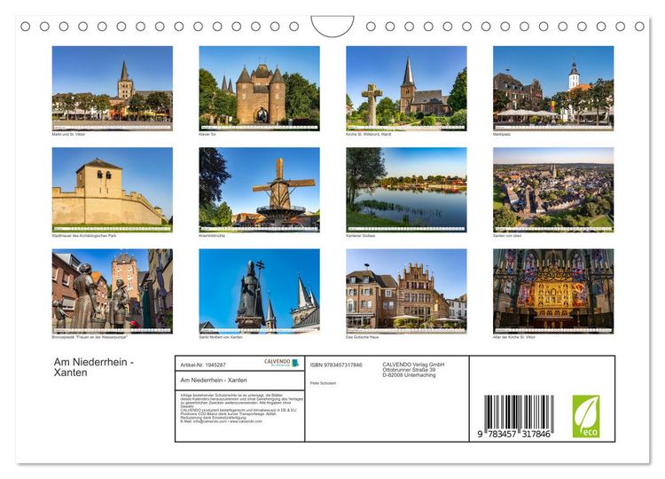 Produktbild: Am Niederrhein - Xanten (Wandkalender 2026 DIN A4 quer), CALVENDO Monatskalender
