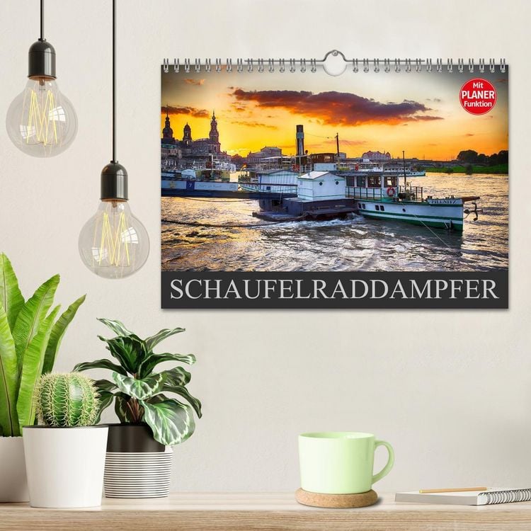 Produktbild: Schaufelraddampfer (Wandkalender 2026 DIN A4 quer), CALVENDO Monatskalender