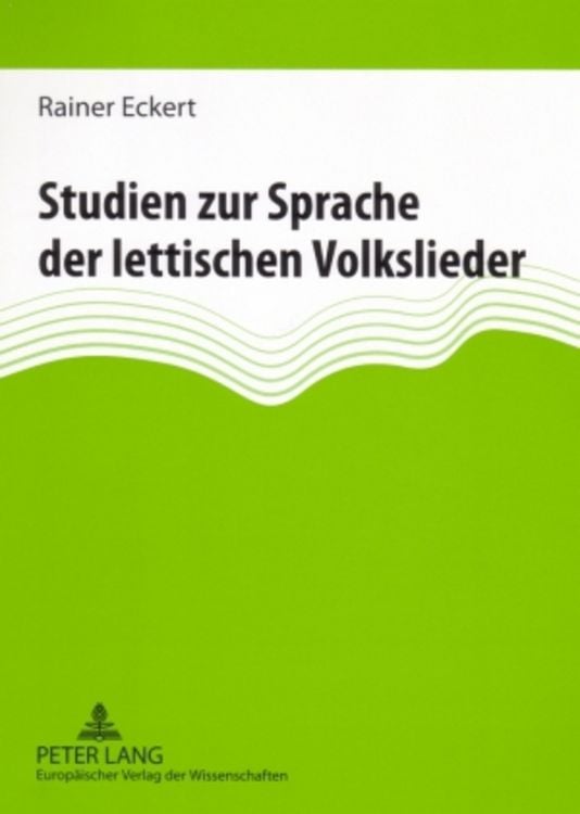 Produktbild: Studien zur Sprache der lettischen Volkslieder
