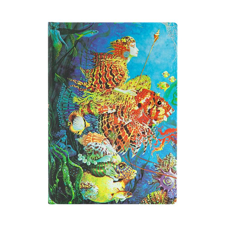 Produktbild: Hardcover Notizbuch Meeresk&ouml;nigin, Midi, Liniert