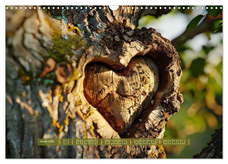 Produktbild: Mit dem Herzen der Natur (Wandkalender 2026 DIN A3 quer), CALVENDO Monatskalender