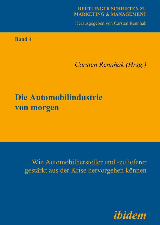 Produktbild: Die Automobilindustrie von morgen