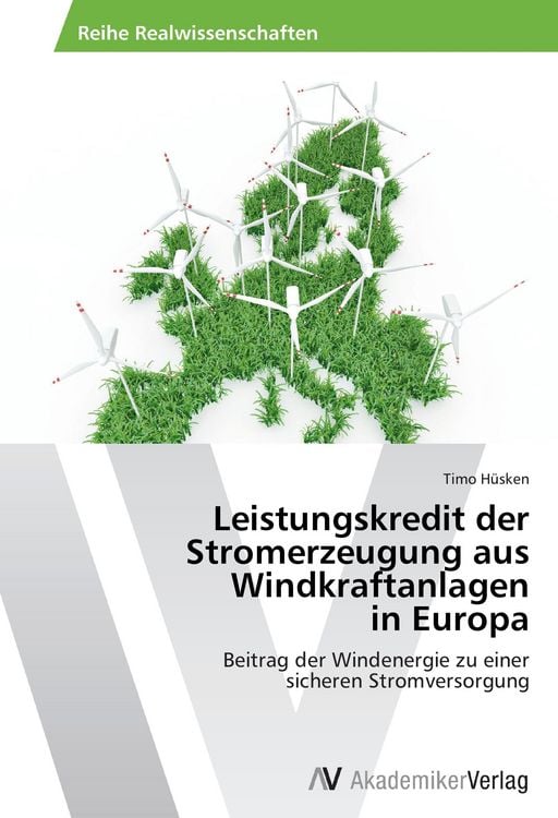 Produktbild: Leistungskredit der Stromerzeugung aus Windkraftanlagen in Europa