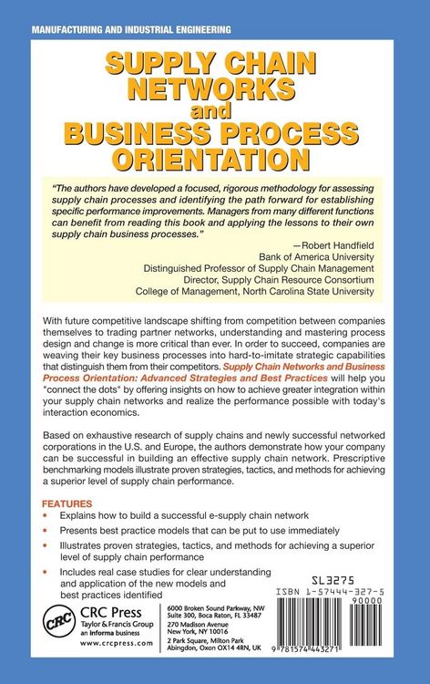 Produktbild: Supply Chain Networks and Business Process Orientation