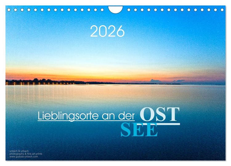 Produktbild: Lieblingsorte an der Ostsee (Wandkalender 2026 DIN A4 quer), CALVENDO Monatskalender