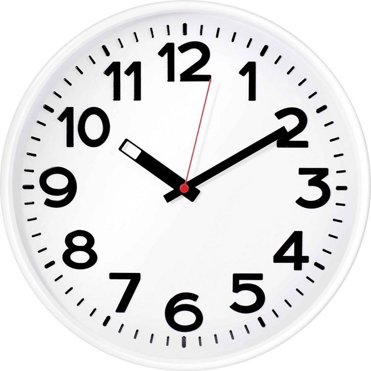 Produktbild: EuroTime 82321 Quarz Wanduhr Wei&szlig;