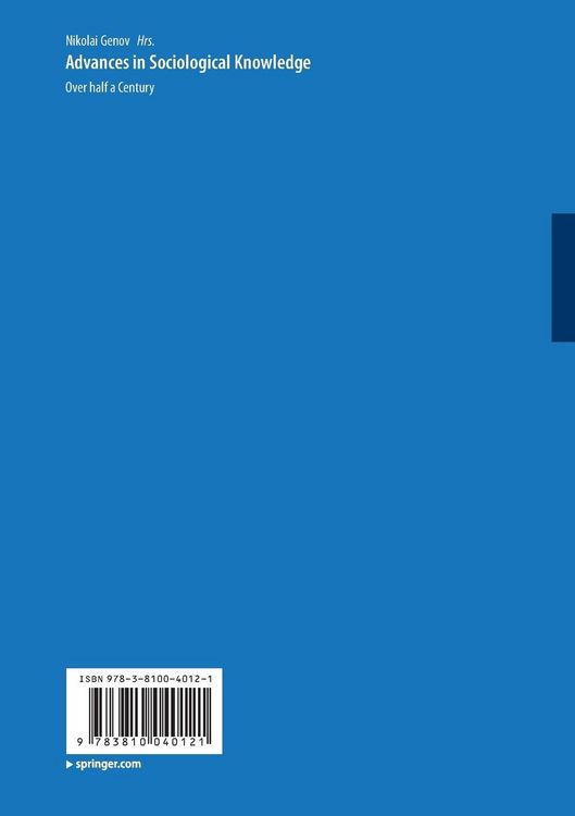 Produktbild: Advances in Sociological Knowledge