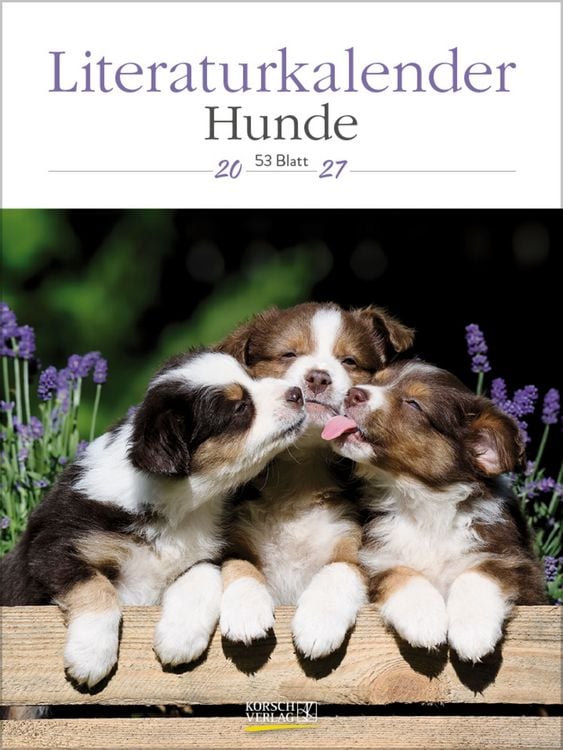 Produktbild: Literaturkalender Hunde 2027