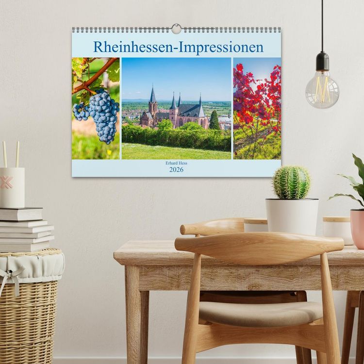 Produktbild: Rheinhessen-Impressionen (Wandkalender 2026 DIN A3 quer), CALVENDO Monatskalender