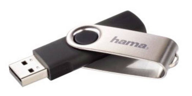 Produktbild: Hama Rotate USB-Stick 16GB Schwarz 94175 USB-A (USB 2.0)