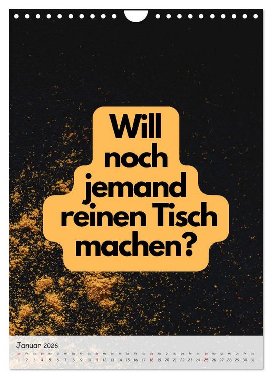 Produktbild: Tanz um den hei&szlig;en Brei! (Wandkalender 2026 DIN A4 hoch), CALVENDO Monatskalender