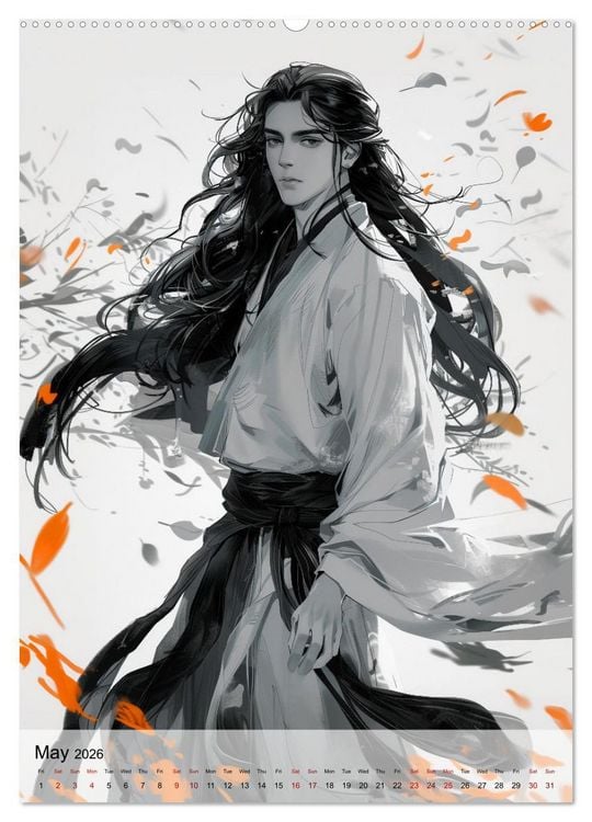 Produktbild: Seductive Anime Men (Wall Calendar 2026 DIN A2 portrait), CALVENDO 12 Month Wall Calendar
