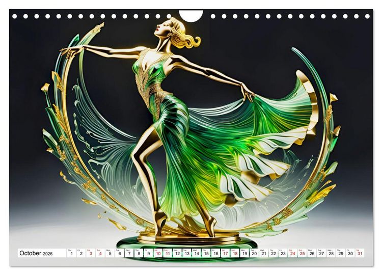 Produktbild: Elegant dancers (Wall Calendar 2026 DIN A4 landscape), CALVENDO 12 Month Wall Calendar