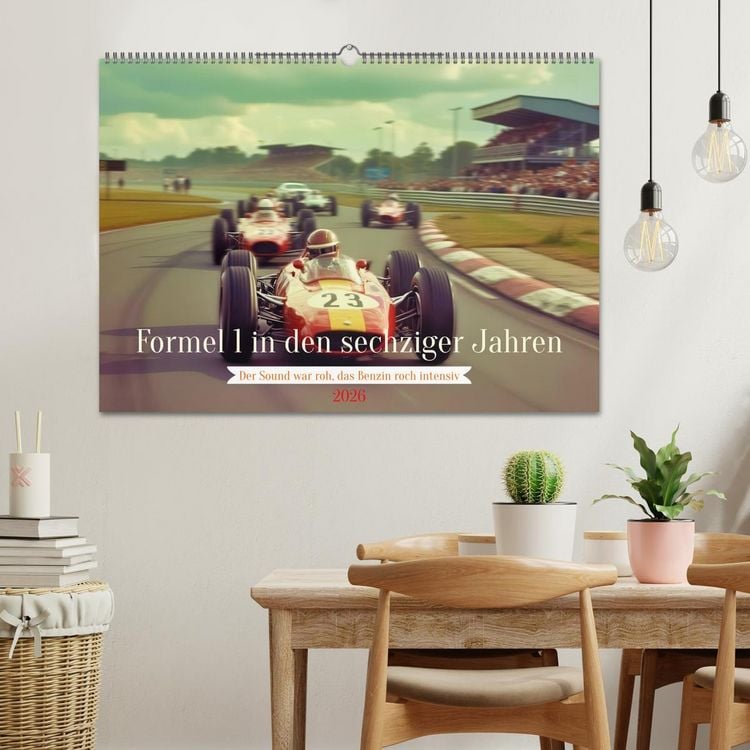 Produktbild: Formel 1 in den sechziger Jahren (Wandkalender 2026 DIN A2 quer), CALVENDO Monatskalender