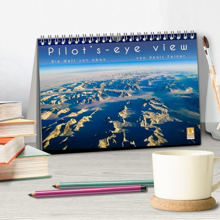Produktbild: Pilot's-eye view - Die Welt von oben (Tischkalender 2027 DIN A5 quer), CALVENDO Monatskalender