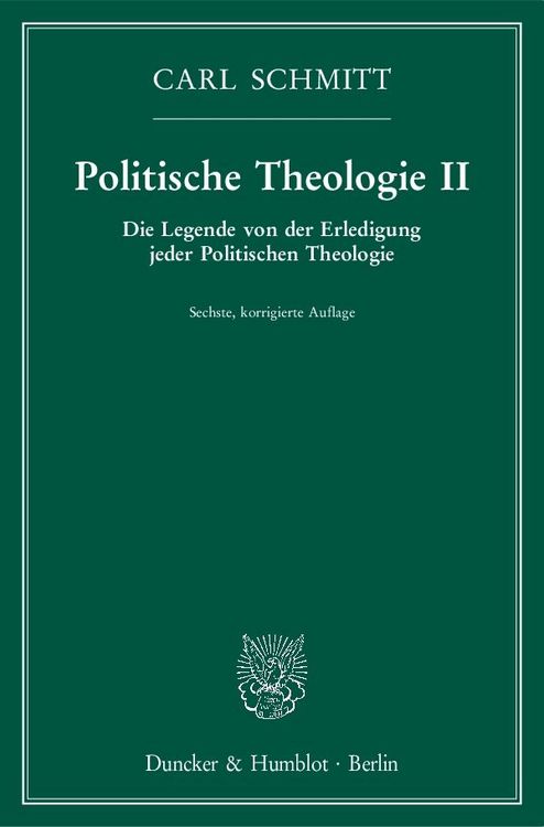 Produktbild: Politische Theologie II.