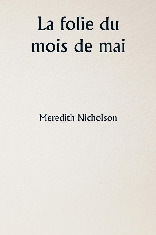 Produktbild: La folie du mois de mai