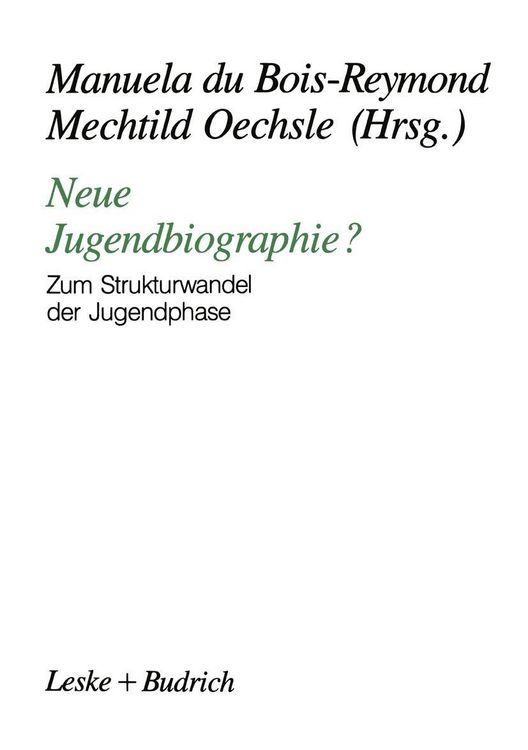 Produktbild: Neue Jugendbiographie?