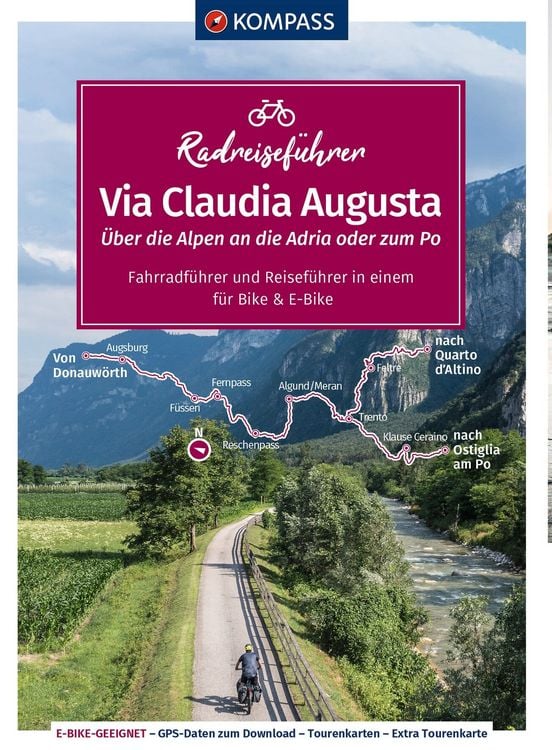 Produktbild: KOMPASS Radreisef&uuml;hrer Via Claudia Augusta