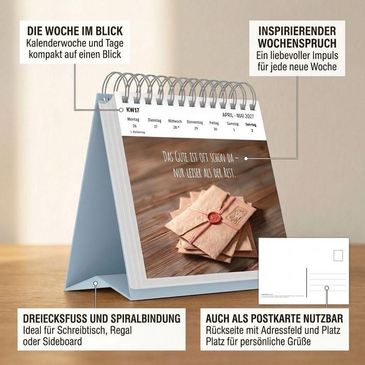 Produktbild: W&uuml;nsche, die dich begleiten - Tag f&uuml;r Tag 2027