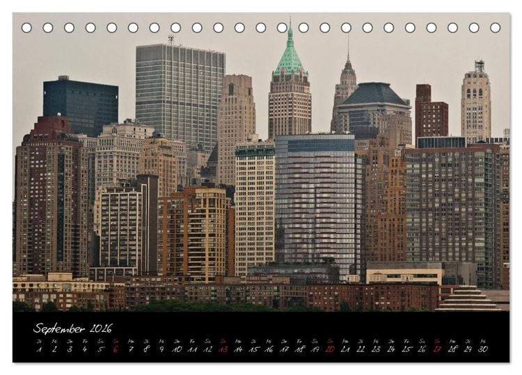 Produktbild: Ansichten einer Stadt: New York (Tischkalender 2026 DIN A5 quer), CALVENDO Monatskalender