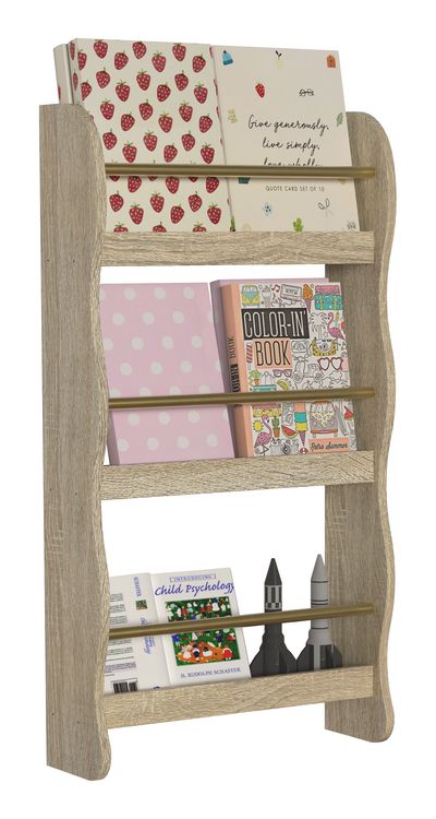 Produktbild: Holz Kinderregal B&uuml;cherregal Kinder Regal Kilaro