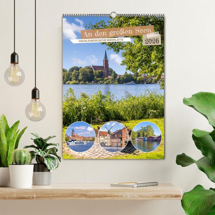 Produktbild: An den gro&szlig;en Seen der Mecklenburgischen Seenplatte (Wandkalender 2026 DIN A2 hoch), CALVENDO Monatskalender