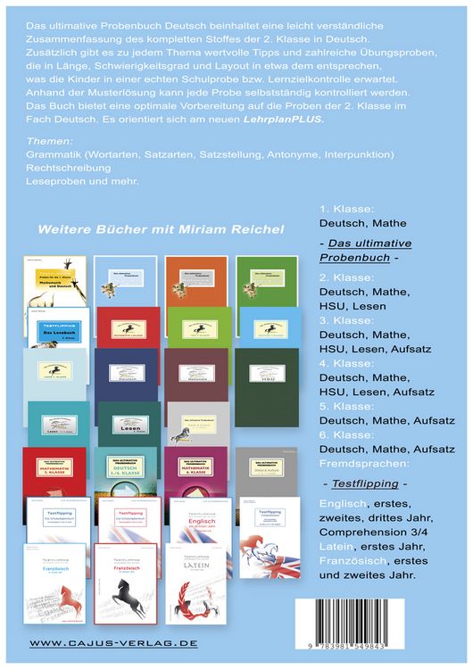 Produktbild: Das ultimative Probenbuch Deutsch 2. Klasse