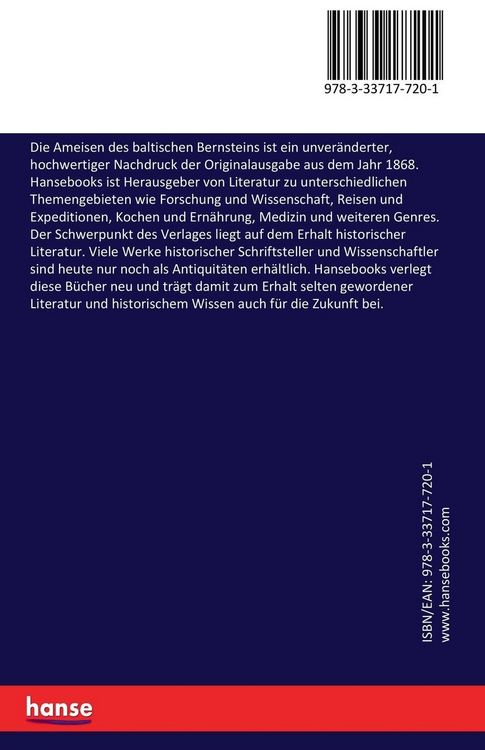 Produktbild: Die Ameisen des baltischen Bernsteins