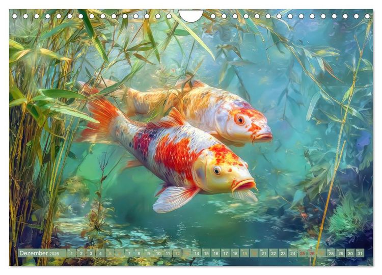 Produktbild: Kois - Ein Juwel unter Fischen (Wandkalender 2026 DIN A4 quer), CALVENDO Monatskalender