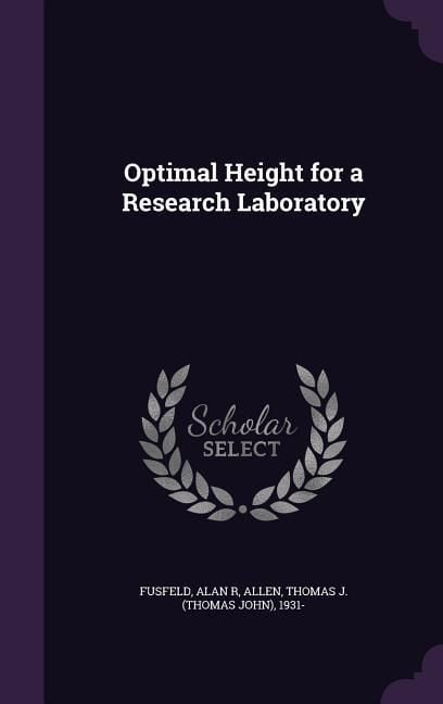 Produktbild: Optimal Height for a Research Laboratory