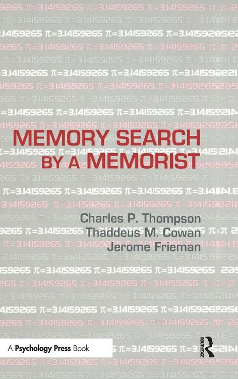 Produktbild: Memory Search By A Memorist