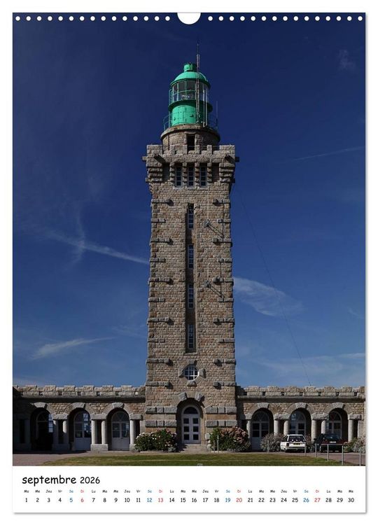 Produktbild: Phares Bretons (Calendrier mural 2026 DIN A3 horizontal), CALVENDO calendrier mensuel