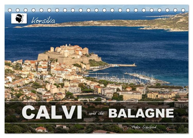 Produktbild: Korsika - Calvi und die Balagne (Tischkalender 2026 DIN A5 quer), CALVENDO Monatskalender