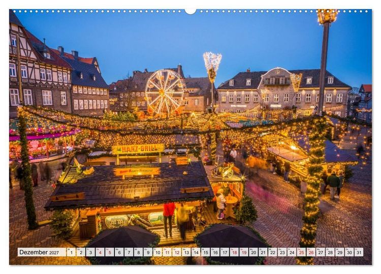 Produktbild: Goslar - Zwischen Fachwerk und Welterbe (Wandkalender 2027 DIN A2 quer), CALVENDO Monatskalender