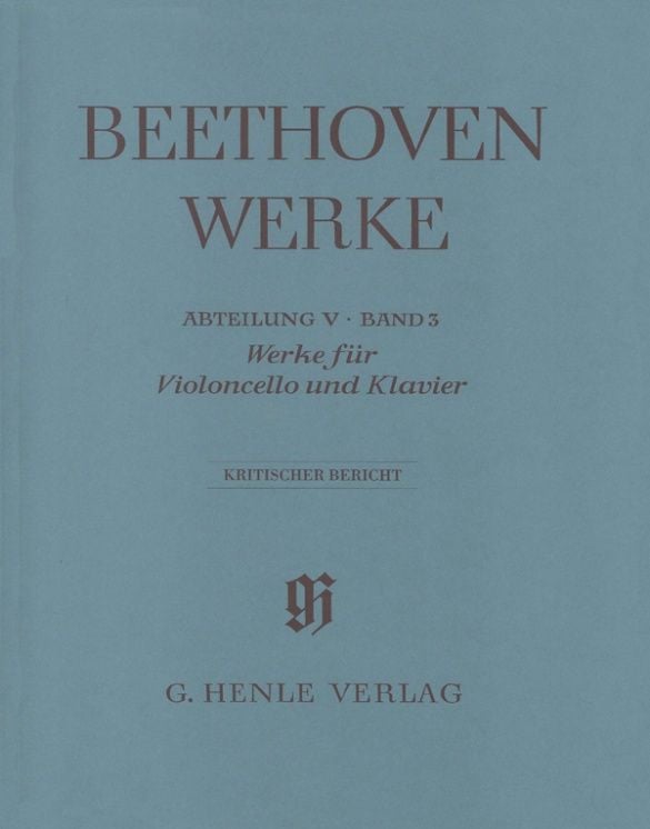 Produktbild: Ludwig van Beethoven - Abt. 5, Bd. 3 | Werke f&uuml;r Violoncello und Klavier