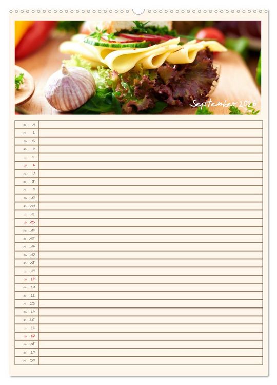 Produktbild: Guten Appetit (Wandkalender 2026 DIN A2 hoch), CALVENDO Monatskalender