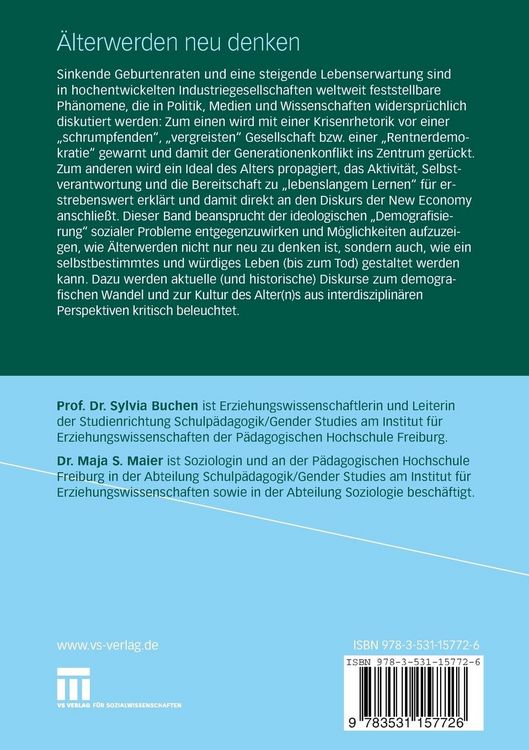 Produktbild: &Auml;lterwerden neu denken