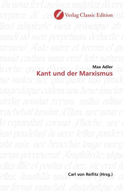 Produktbild: Adler, M: Kant und der Marxismus