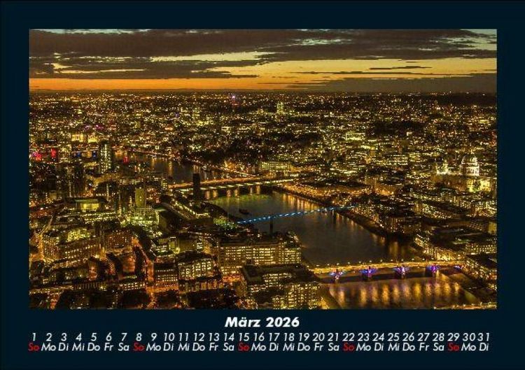 Produktbild: London 2026 Fotokalender DIN A5