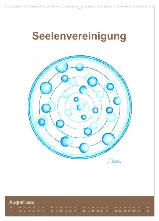 Produktbild: Delfinheilsymbole (Wandkalender 2026 DIN A2 hoch), CALVENDO Monatskalender