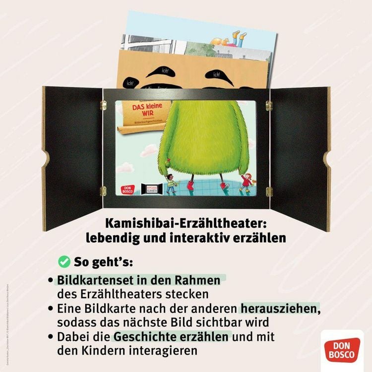 Produktbild: Emma - Ohne dich w&auml;r' die Welt nur halb so sch&ouml;n! Kamishibai Bildkartenset