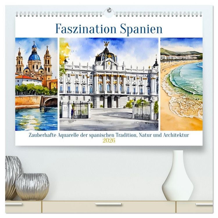 Produktbild: Faszination Spanien (hochwertiger Premium Wandkalender 2026 DIN A2 quer), Kunstdruck in Hochglanz