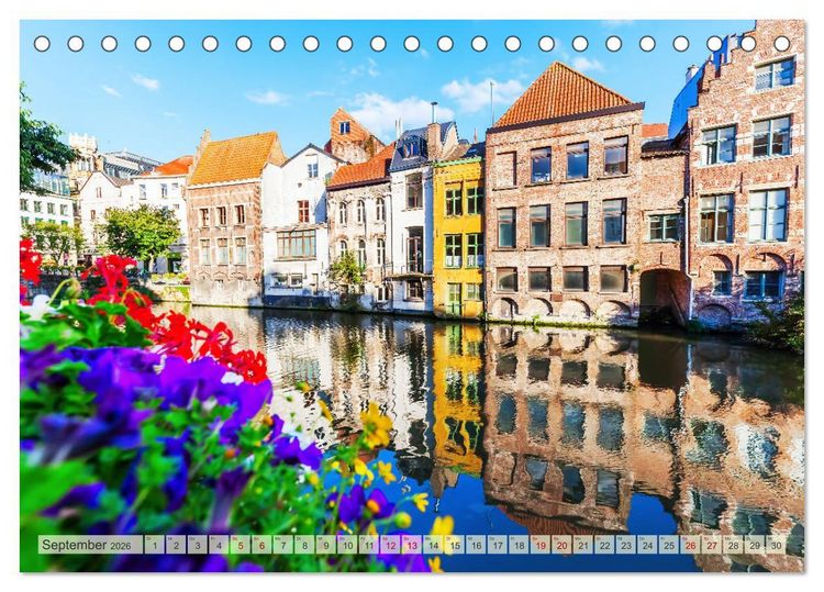 Produktbild: Gent - die geschichtstr&auml;chtige Perle in Flandern (Tischkalender 2026 DIN A5 quer), CALVENDO Monatskalender