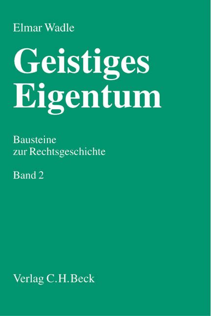 Produktbild: Geistiges Eigentum Bd. 2