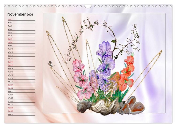 Produktbild: Enchanting Ikebana (Wall Calendar 2026 DIN A3 landscape), CALVENDO 12 Month Wall Calendar