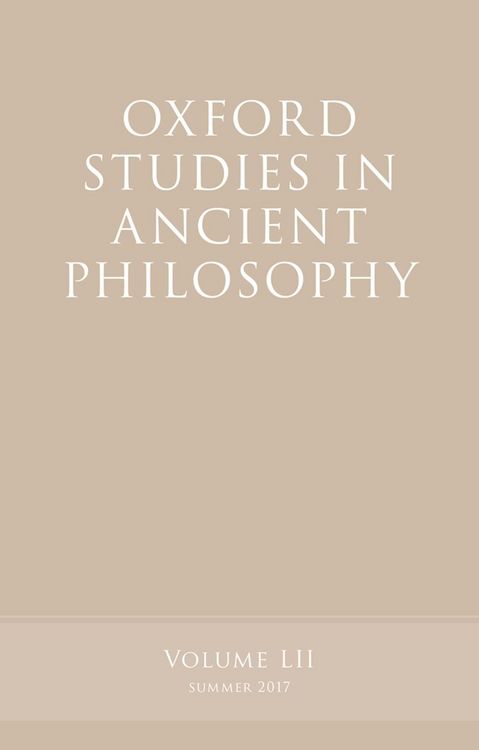 Produktbild: Oxford Studies in Ancient Philosophy, Volume 52